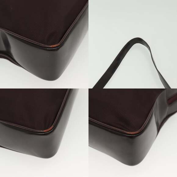 GUCCI Bamboo Hand Bag Nylon Black Silver 000 000 - Picture 10 of 13